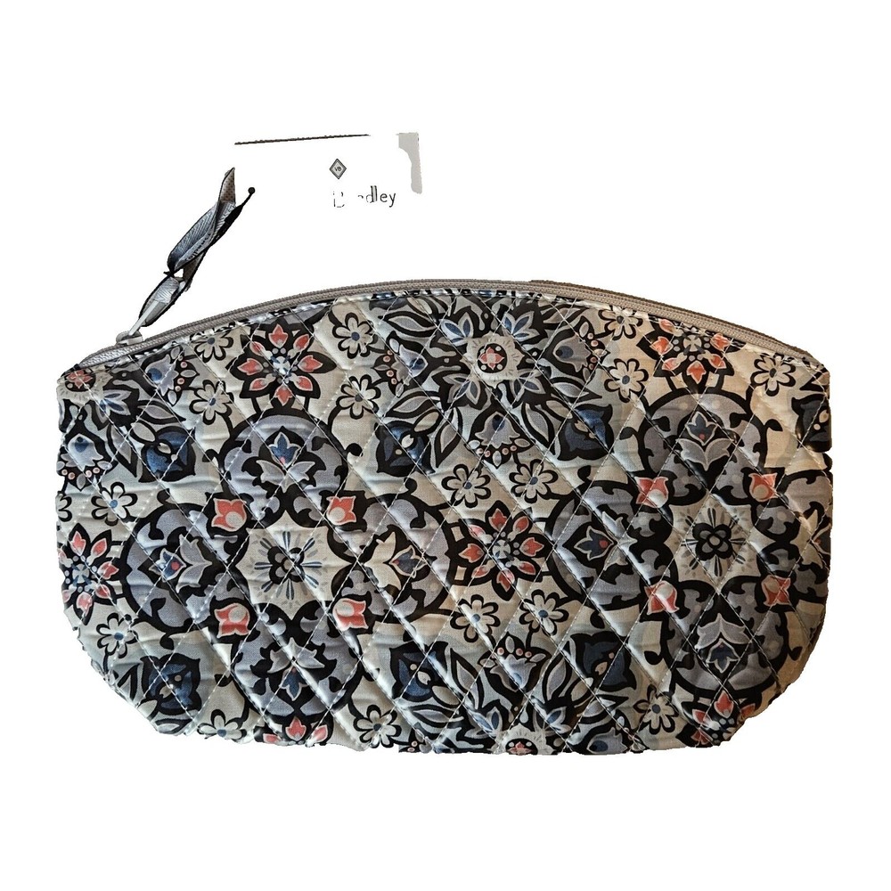 Vera Bradley Grand Travel Cosmetic Bag Lisbon Medallion Pattern